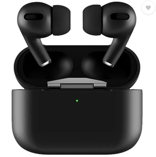 TechTide Pods Pro 2nd generation Wireless Charging Case USB-Type C Wireless Headphones Bluetooth (Black, True Wireless)